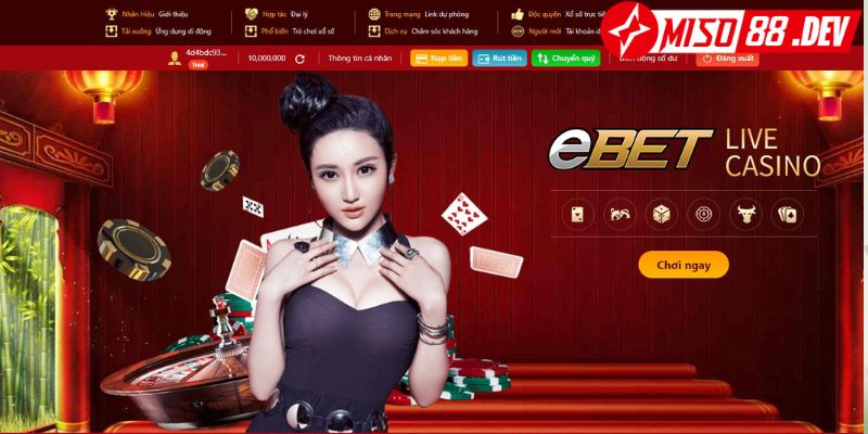 Điểm danh 4+ sảnh cược casino Miso88 không thể bỏ qua 